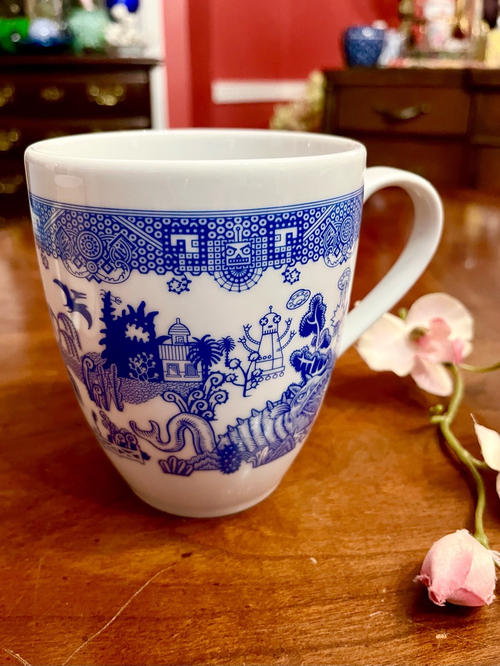 Calamityware Porcelain Mug No 1 Things Could Be Worse Don Moyer Blue Willow